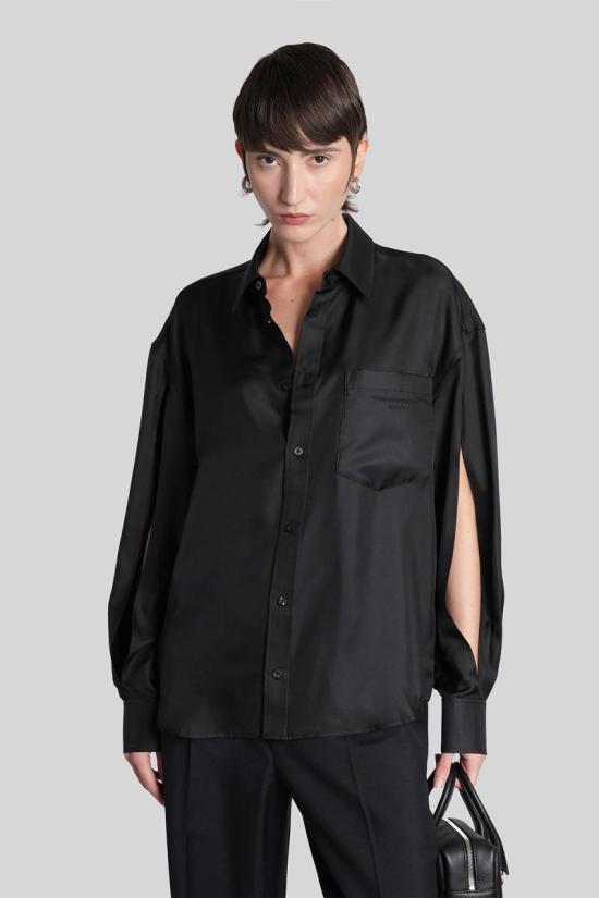 25FW 알렉산더 왕 셔츠 429371 1WC4251152 Black