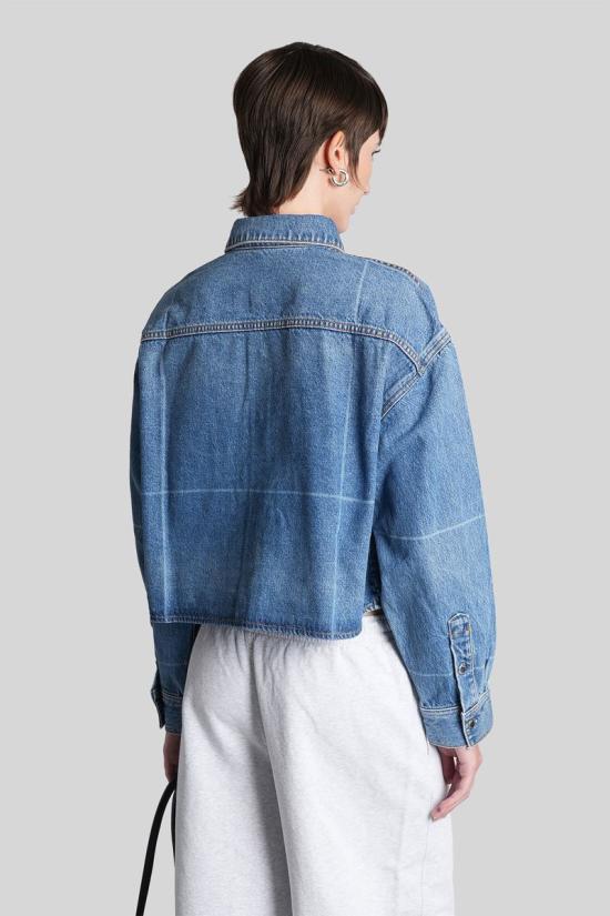 25FW 알렉산더 왕 블라우스 429093 4DC4252913 BLUE - ALEXANDER WANG