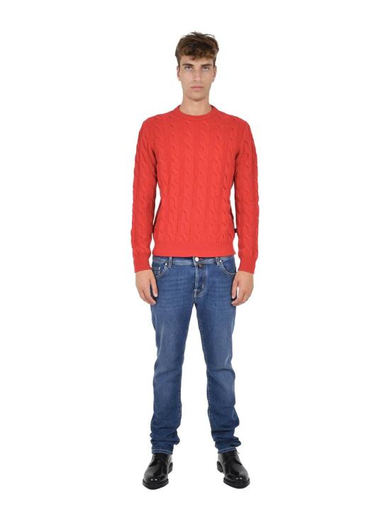 25FW 야콥코헨 스웨터 JURSG018000X0012FLO89 RED - JACOB COHËN