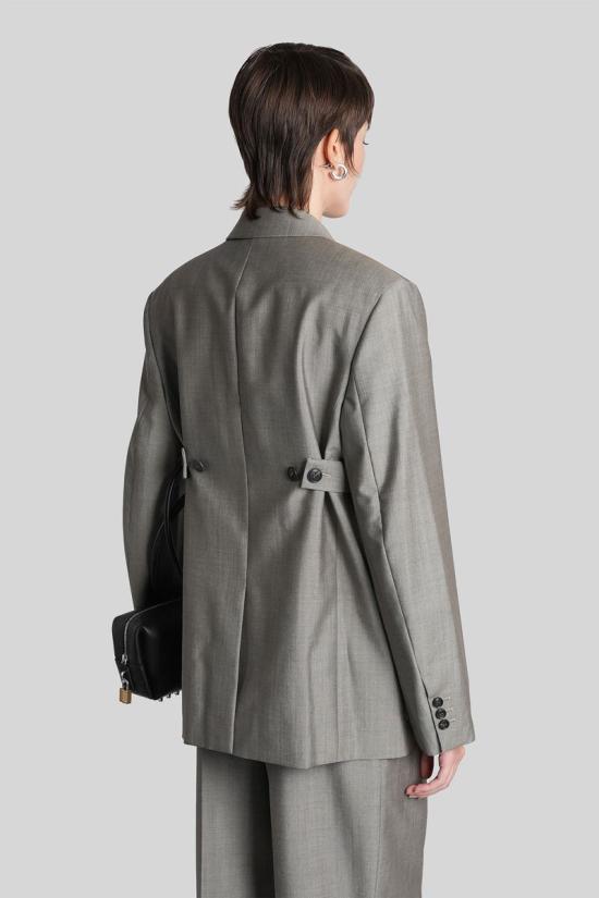 25FW 알렉산더 왕 수트 자켓 429374 1WC4252673 GREY - ALEXANDER WANG