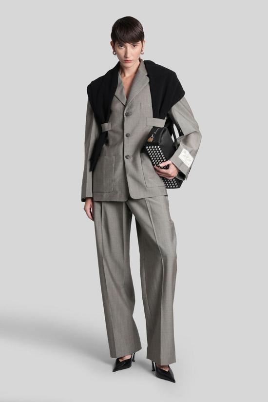 25FW 알렉산더 왕 수트 자켓 429374 1WC4252673 GREY - ALEXANDER WANG