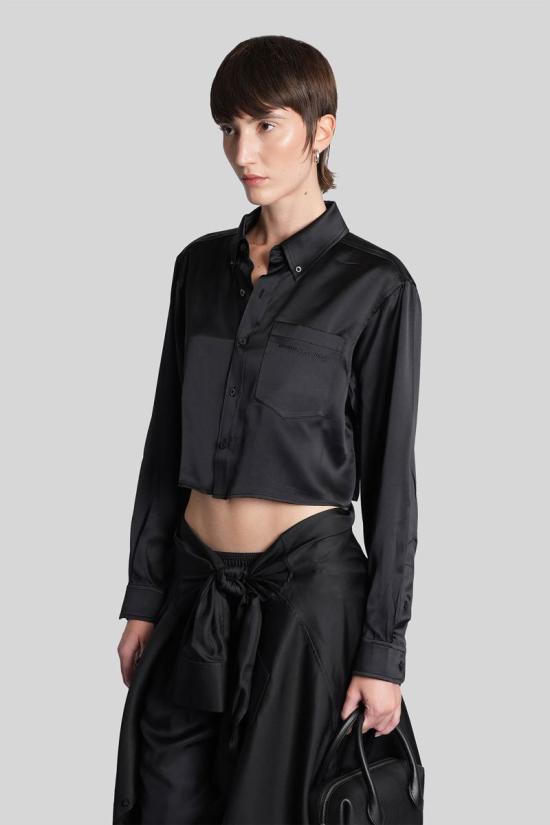 25FW 알렉산더 왕 셔츠 429388 4WC4251161 Black - ALEXANDER WANG