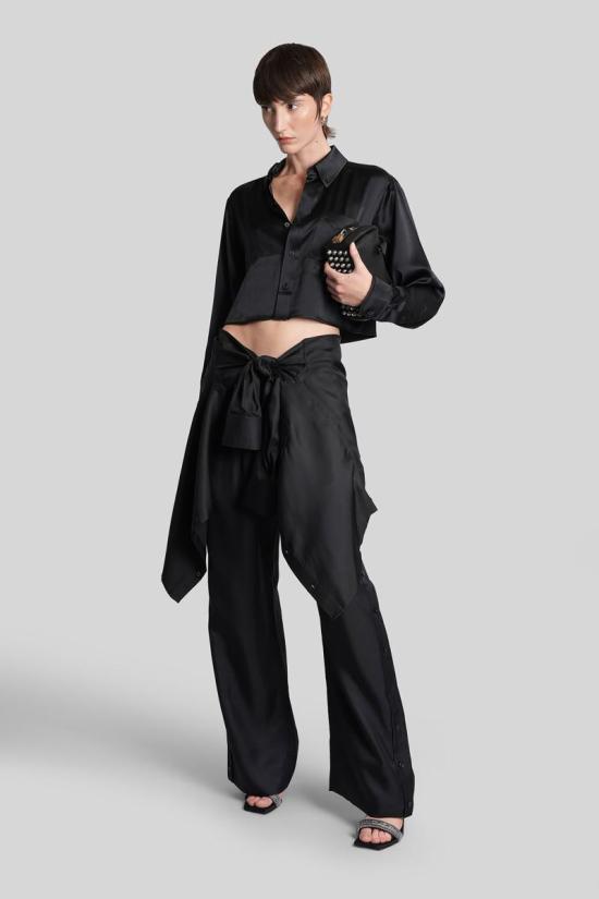 25FW 알렉산더 왕 셔츠 429388 4WC4251161 Black - ALEXANDER WANG