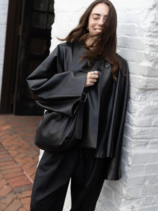  로데브예 자켓 Rodebjer Cleo 재킷 재활용 가죽 - RODEBJER