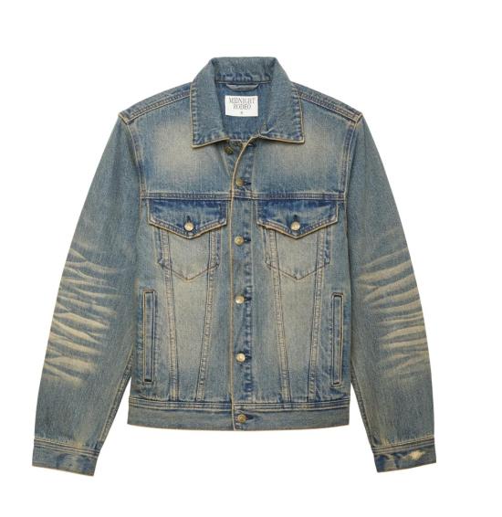  미드나잇 로데오 데님 자켓 빈티지 워시드 트러커 재킷