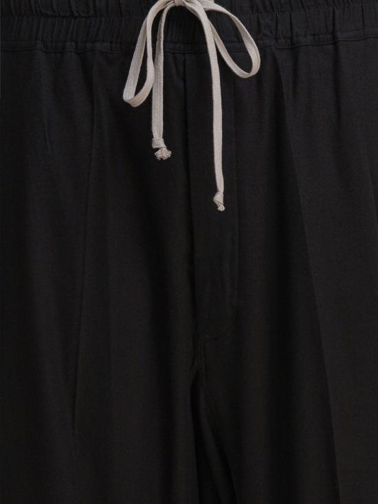 25FW 릭 오웬스 스트레이트 팬츠 RU02E1380FLW09 Black - RICK OWENS