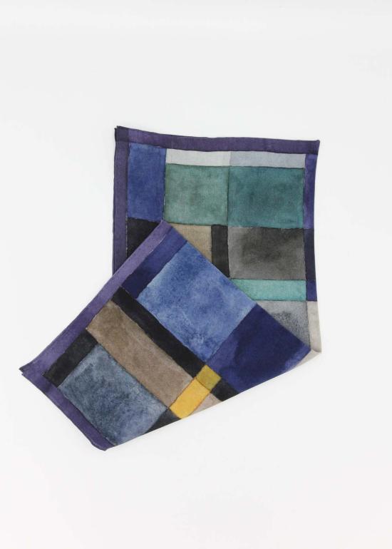  Wallace Sewell 머플러/스카프 월리스 세웰 프린트 실크 스퀘어 그리드 스카프 - OTHER BRANDS