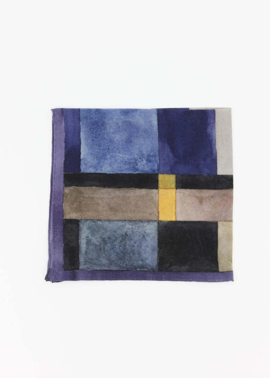  Wallace Sewell 머플러/스카프 월리스 세웰 프린트 실크 스퀘어 그리드 스카프 - OTHER BRANDS