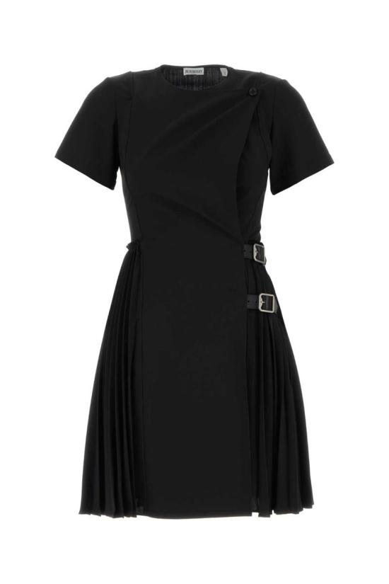 25FW 버버리 울 블랜드 킬트 미니 드레스 8116015 A1189 Black