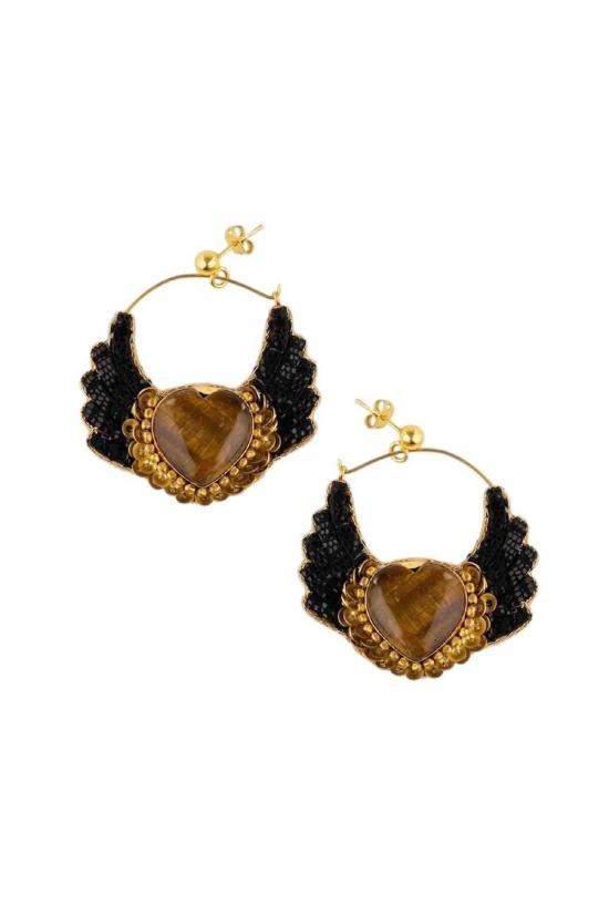  Nahua 이어링 나와 아니 후프 귀걸이