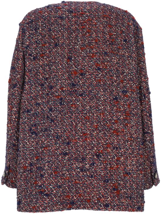 25FW 구찌 울 부클레 자켓 836492 ZATNT4956 BLUE RED MC - GUCCI