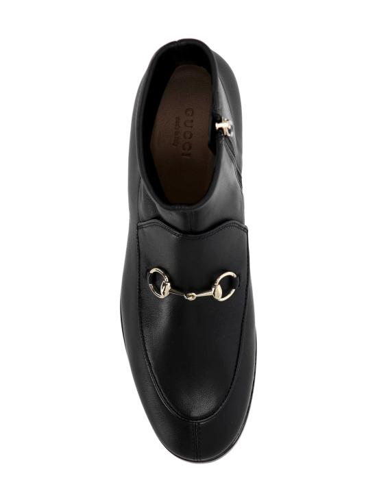 25FW 구찌 조던 가죽 앵클 부츠 831013 AADP31000 Black - GUCCI