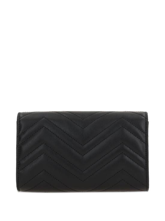 25FW 구찌 GG 마몽 체인 월랫 837745 AAET81000 Black - GUCCI