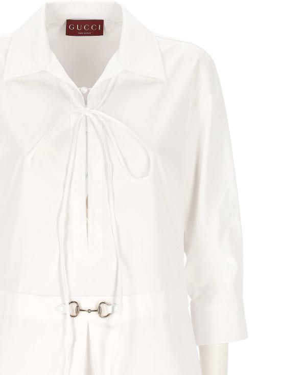 25FW 구찌 롱 슬리브 프론트 지퍼 캐주얼 재킷 832066 Z8B119000 White - GUCCI