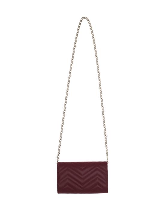 25FW 구찌 GG 마몽 체인 월랫 837745 AAET86207 ROSSO ANCO ROSSO ANC - GUCCI