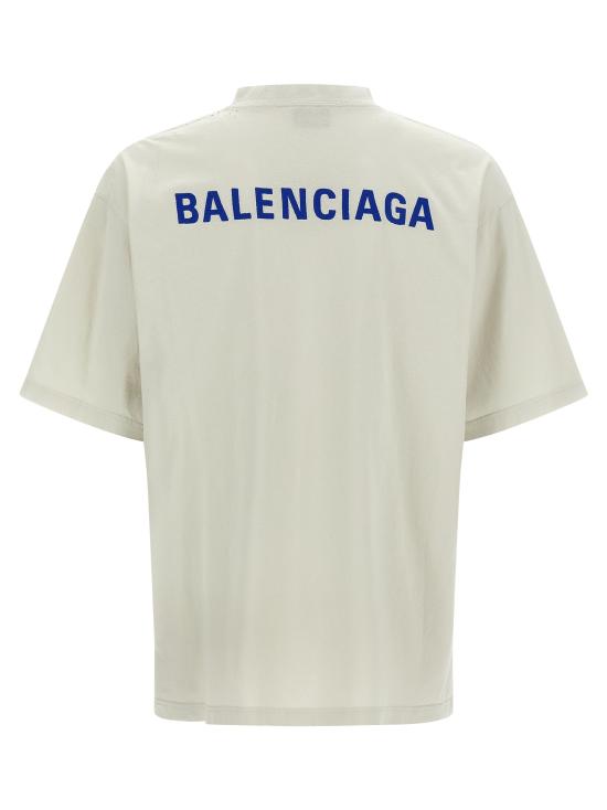 25FW 발렌시아가 백 티셔츠 미디움 핏 764235TSVO98016 - BALENCIAGA