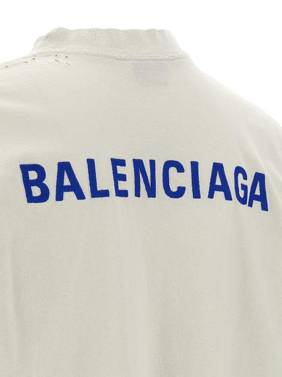 25FW 발렌시아가 백 티셔츠 미디움 핏 764235TSVO98016 - BALENCIAGA