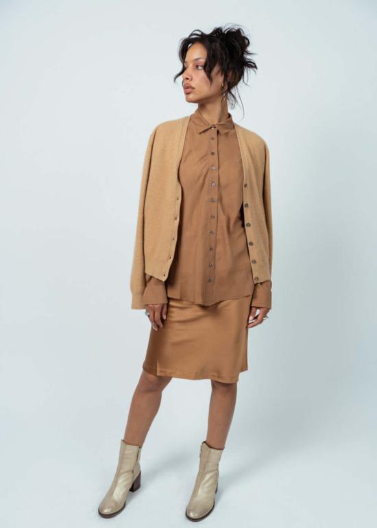  Brazeau Tricot 블라우스 Brazeau 트리코 릴 프린스  체스트넛