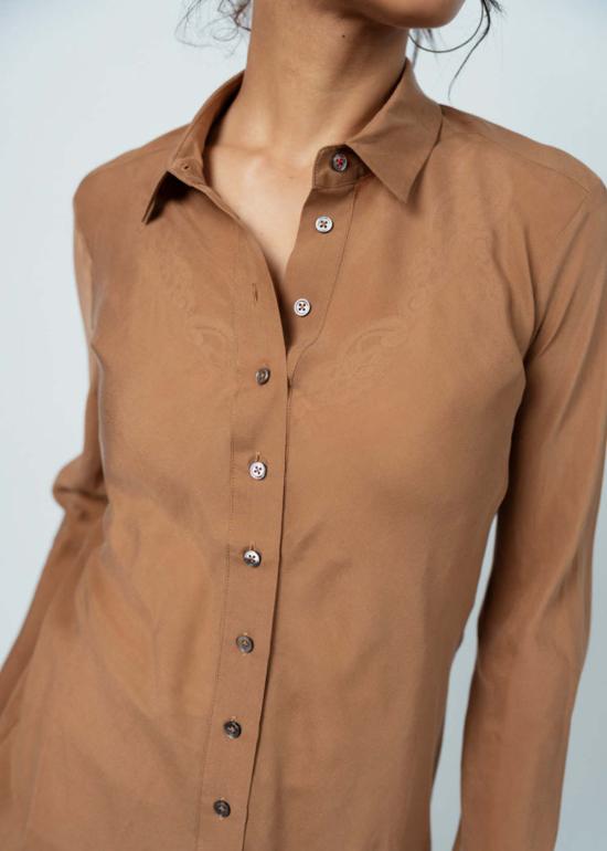  Brazeau Tricot 블라우스 Brazeau 트리코 릴 프린스  체스트넛 - OTHER BRANDS