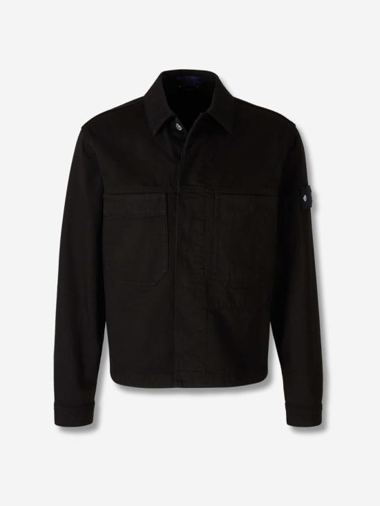 25FW Stone Island Denim 자켓 K2S15Q100027 V0029 Black