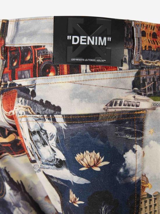 25FW 오프화이트 데님 팬츠 MYA18JF5D003 426DUSTY BLUE NO Multicolor - OFF WHITE