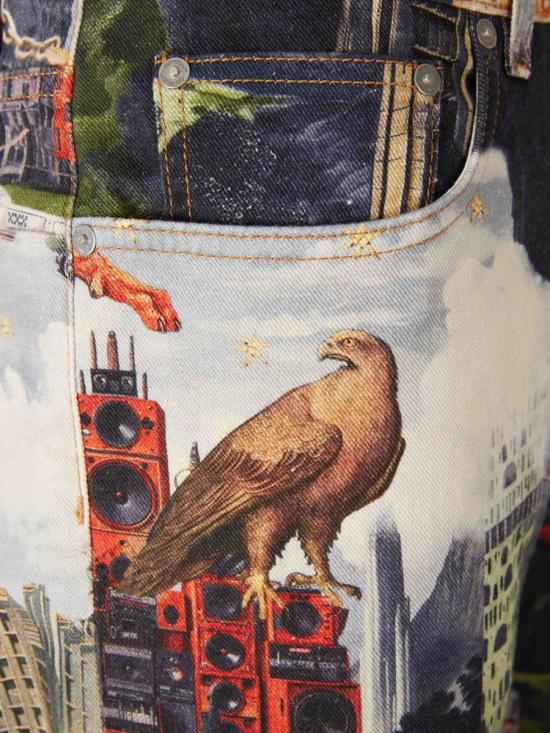 25FW 오프화이트 데님 팬츠 MYA18JF5D003 426DUSTY BLUE NO Multicolor - OFF WHITE