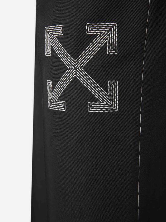 25FW 오프화이트 숏팬츠 MCO03BF5F002 014BKLACK WHITE Black - OFF WHITE