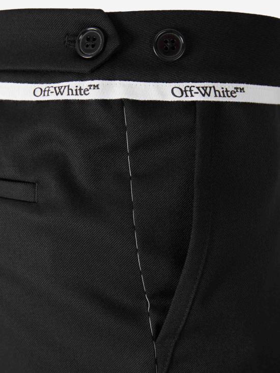 25FW 오프화이트 숏팬츠 MCO03BF5F002 014BKLACK WHITE Black - OFF WHITE