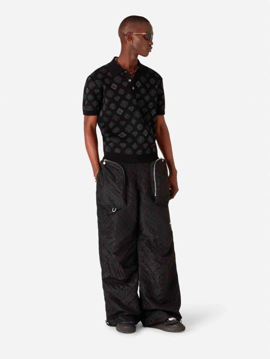 25FW 카사블랑카 긴팔 셔츠 KW 1126 01 MIX BLACK Black - CASABLANCA