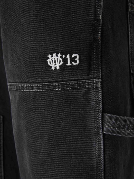 25FW 오프화이트 데님 팬츠 MYA191F5D001 028VINTAGE BLACK WHITE Black - OFF WHITE