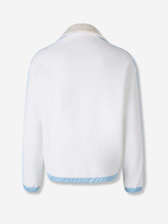 25FW 카사블랑카 봄버 자켓 JTP 400 01 EX WHITE - CASABLANCA