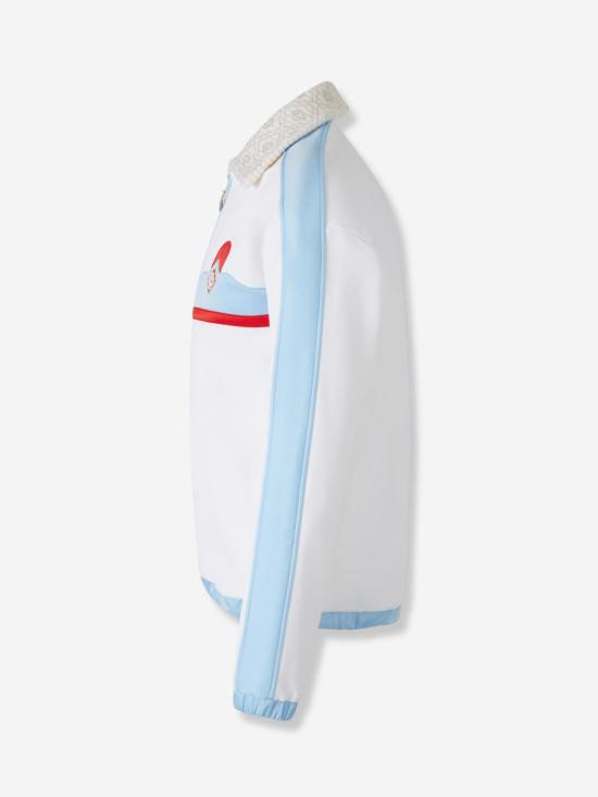 25FW 카사블랑카 봄버 자켓 JTP 400 01 EX WHITE - CASABLANCA