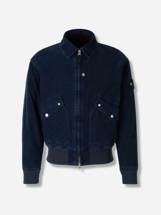 25FW Stone Island Denim 봄버 자켓 K2S154100123 V0021 MIDNIGHT BLUE