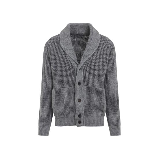 25FW 에르메네질도제냐 가디건 UGF51A2 153 200 GRIGIO MEDIO FANTASIA - ERMENEGILDO ZEGNA