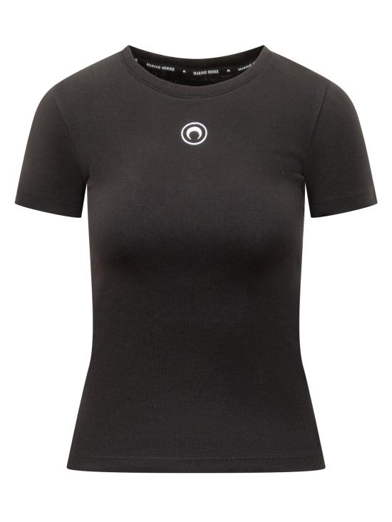 25FW 마린세르 반팔 티셔츠 WTT012ACJER0008 BK99 BLACK