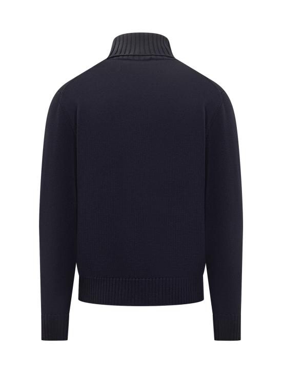 25FW 필리포 드 로렌티스 터틀넥 DV3MLWM8R 881 BLU - FILIPPO DE LAURENTIIS