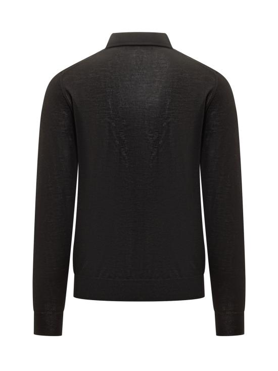 25FW 필리포 드 로렌티스 폴로 티셔츠 PL1MLPARLSC18R 990 NERO - FILIPPO DE LAURENTIIS