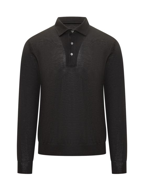25FW 필리포 드 로렌티스 폴로 티셔츠 PL1MLPARLSC18R 990 NERO