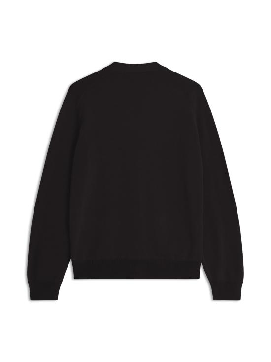 26FW 메종키츠네 폭스 헤드 메리노 레귤러 가디건 PM00501KT1181 P199 BLACK - MAISON KITSUNE