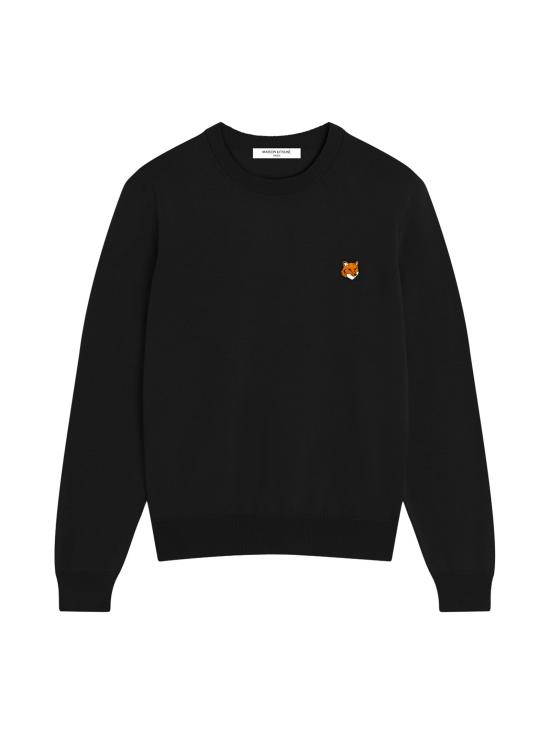 26FW 메종키츠네 폭스 헤드 메리노 레귤러 스웨터 PM00801KT1181 P199 BLACK