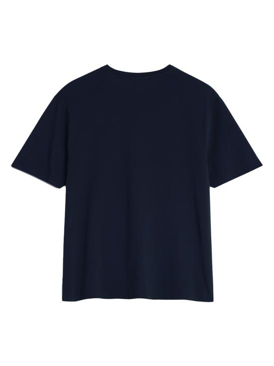 26FW 메종키츠네 반팔 티셔츠 PM00107KJ7026 0413 CLASSIC NAVY - MAISON KITSUNE