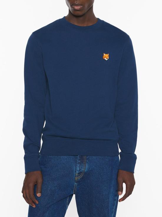 26FW 메종키츠네 폭스 헤드 레귤러 폴로 티셔츠 PM00303KM0340 0413 CLASSIC NAVY - MAISON KITSUNE