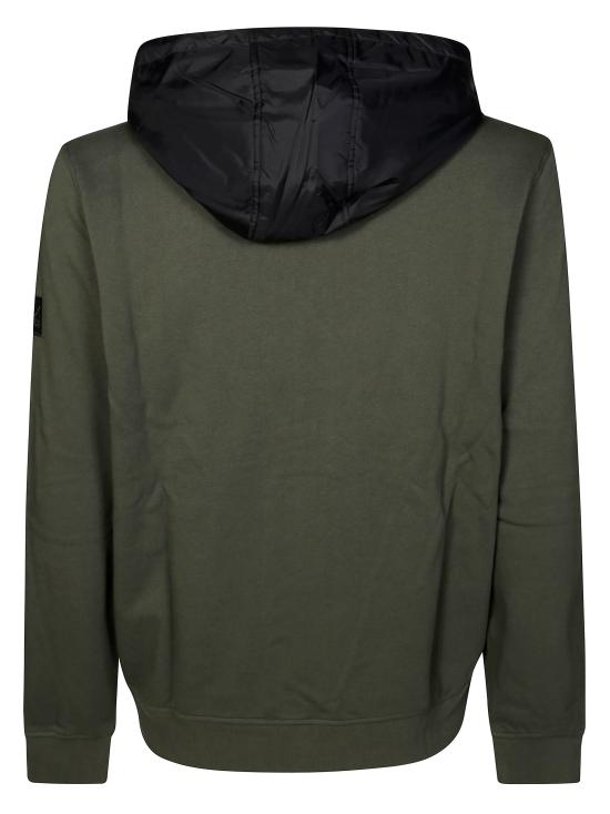 25FW 썬 68 후드 티셔츠 F45115 74 MILITARE VERDE - SUN 68