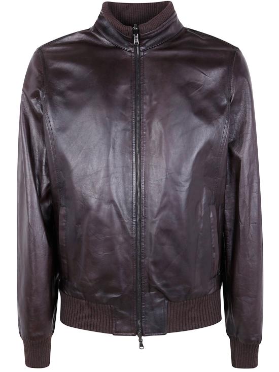 25FW 발바 가죽 자켓 FOX 51210 29 DARK BROWN
