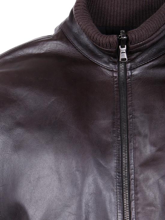 25FW 발바 가죽 자켓 FOX 51210 29 DARK BROWN - BARBA