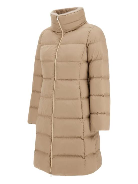 25FW 에르노 새틴 & 레이디 얼터너티브 퍼 롱 재킷 PI002124D 12170Z 1985 CHANTILLY - HERNO