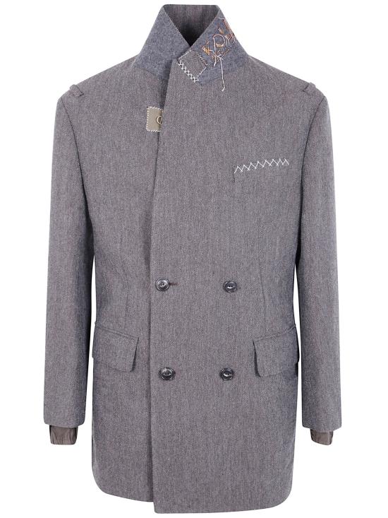 25FW 컬러 코트 25WCM J02105 09 HERRINGBONE