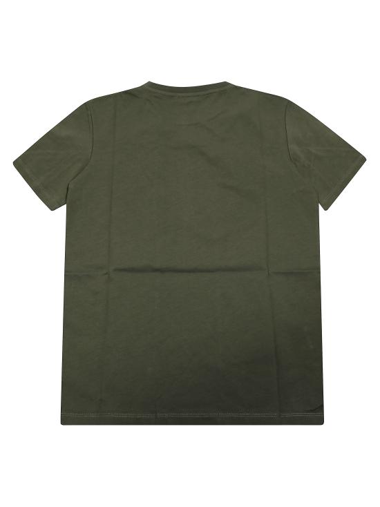 25FW [키즈] 발망 티셔츠 BX8P11 Z3186 762NE KAKI NERO VERDE - BALMAIN