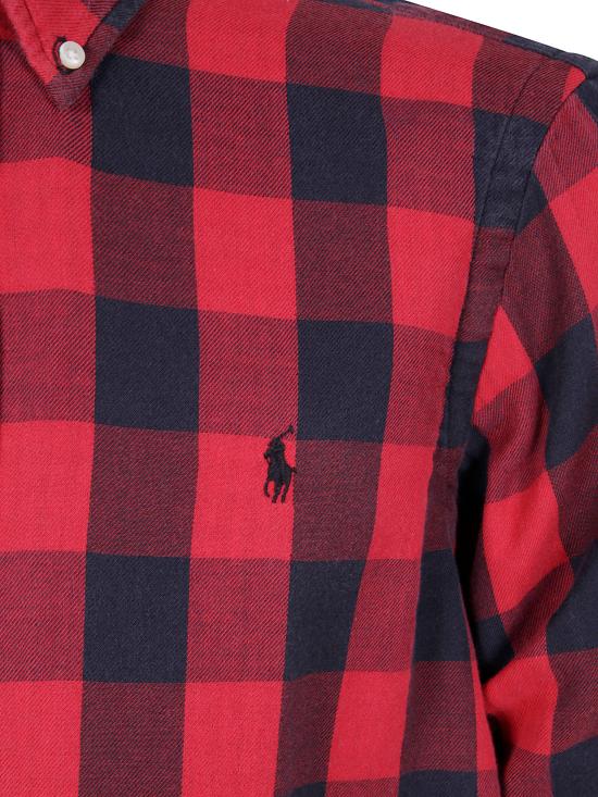 25FW 폴로 랄프로렌 긴팔 셔츠 710 P00 517 001 RED BLACK - POLO RALPH LAUREN