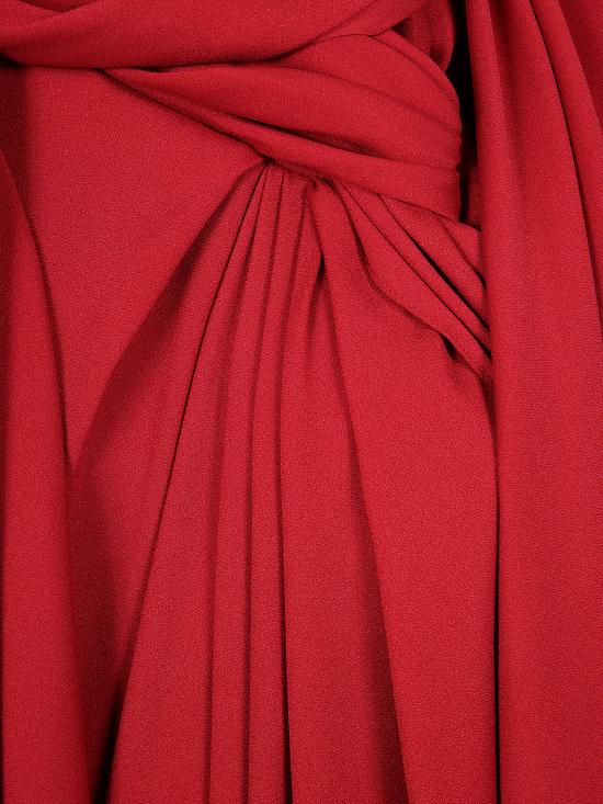 25FW 랑방 롱 원피스 RW DR0006 6176 H25 354 RED ANEMONE - LANVIN